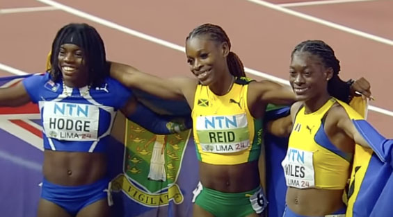 Reid Leads Caribbean Sweep in Lima