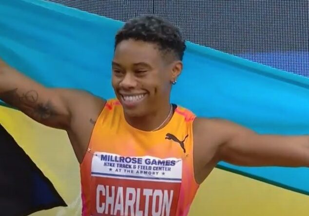 Charles after her world record in New York.